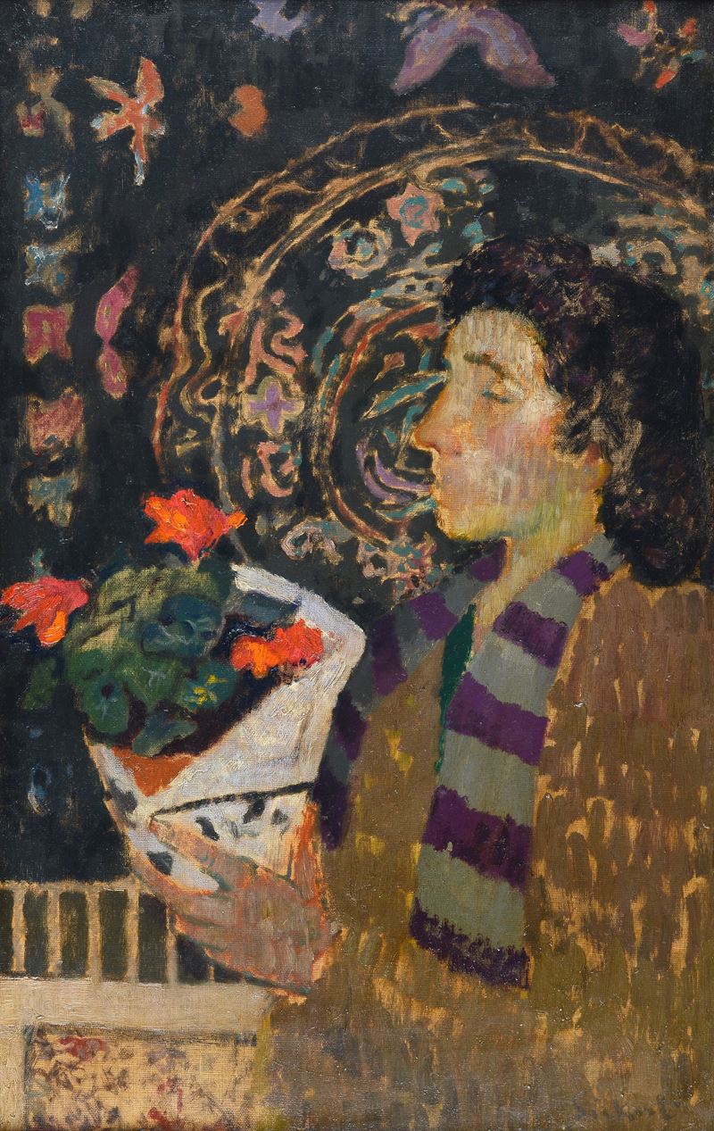Attr. a Walter Sickert - Donna con Fiori