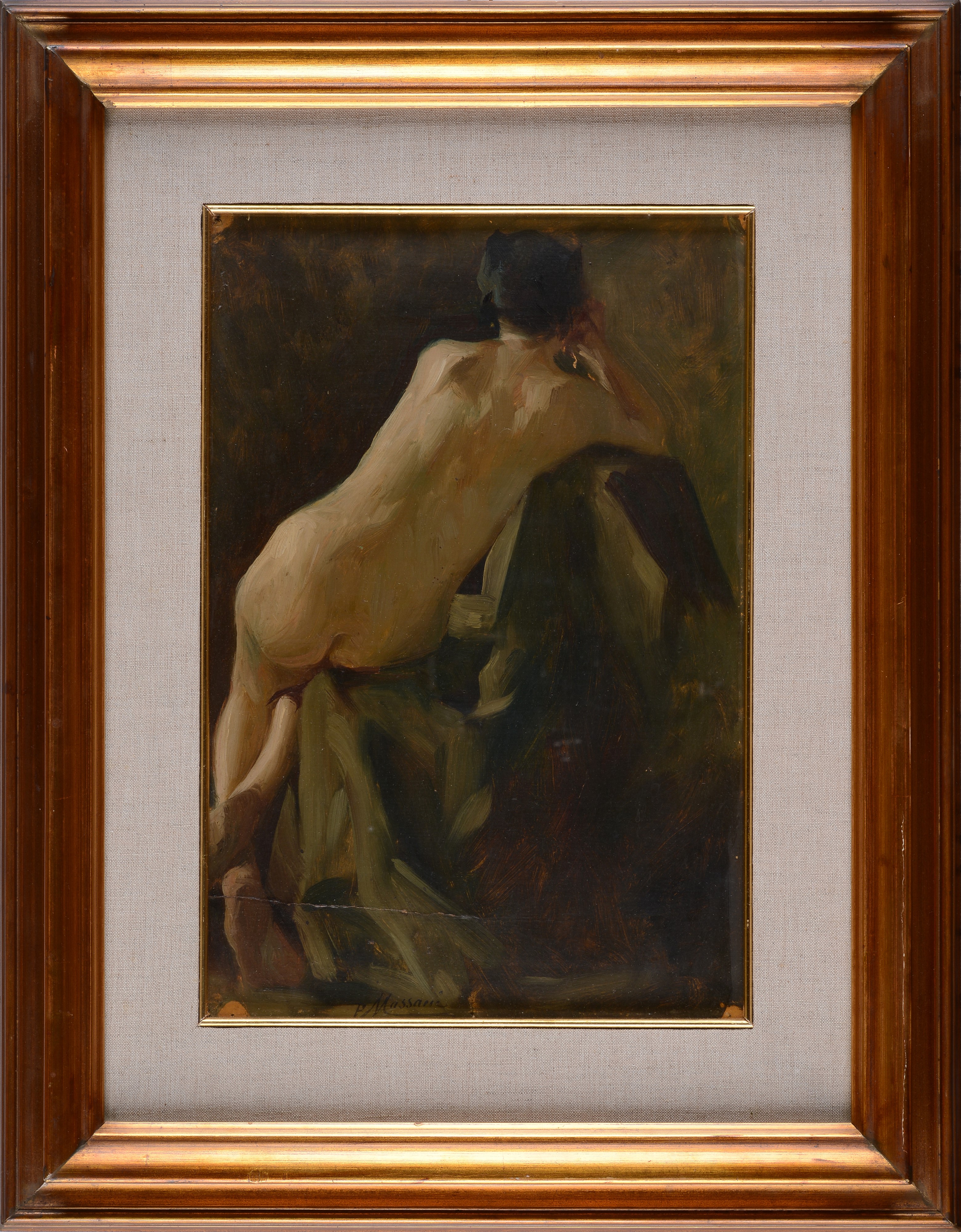 Attr. a Pompeo Massani - Nudo di schiena