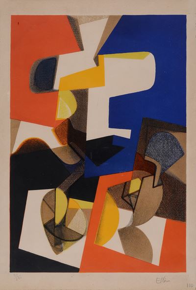 Composizione, litografia a colori (98/220)