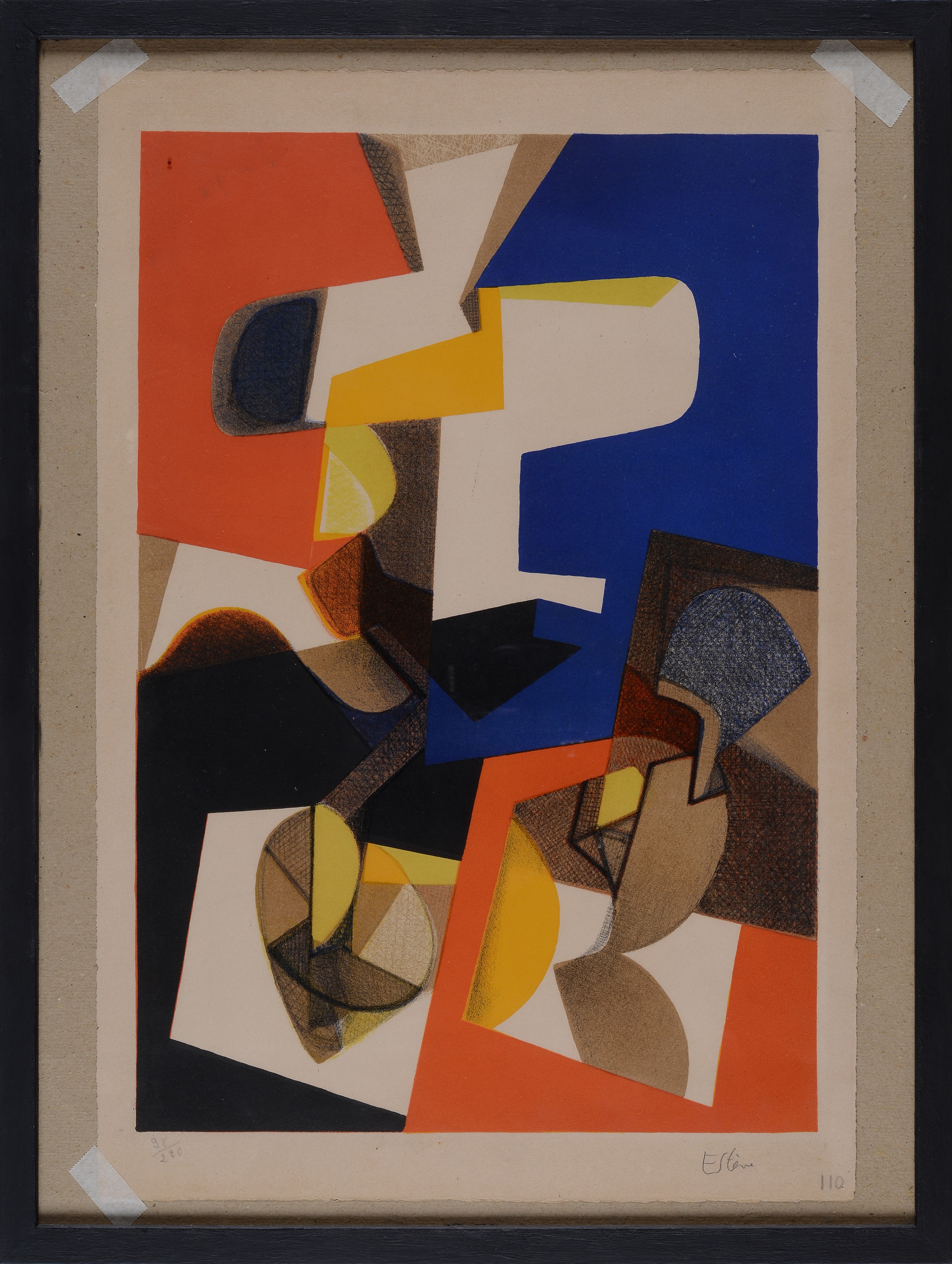 Maurice Estève - Composizione, litografia a colori (98/220)