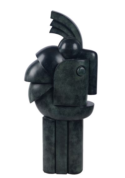Il centurione (bronzo a cera persa patinato verde, 1992)