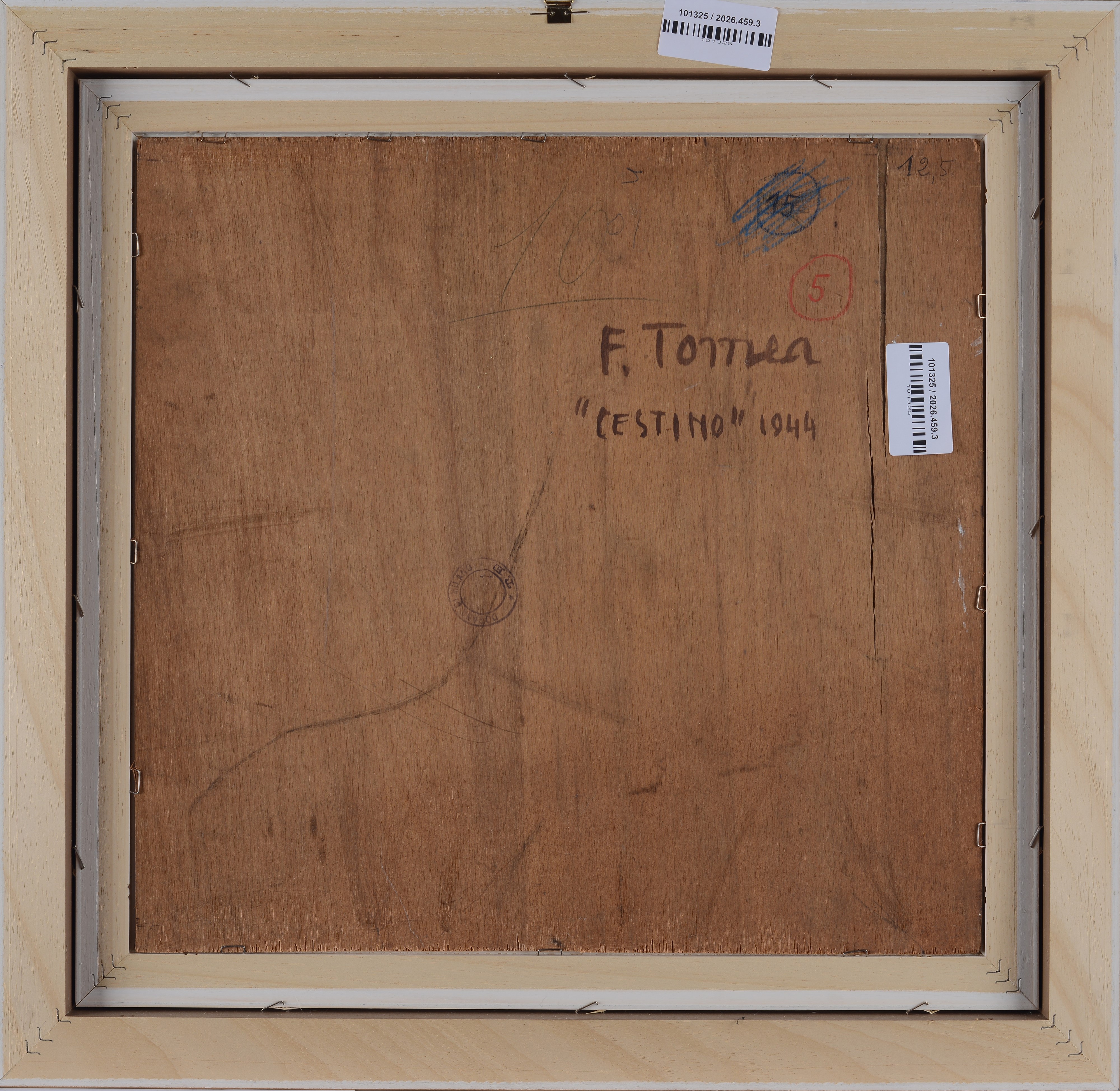 Fiorenzo Tomea - Cestino, olio su tavola (1944)