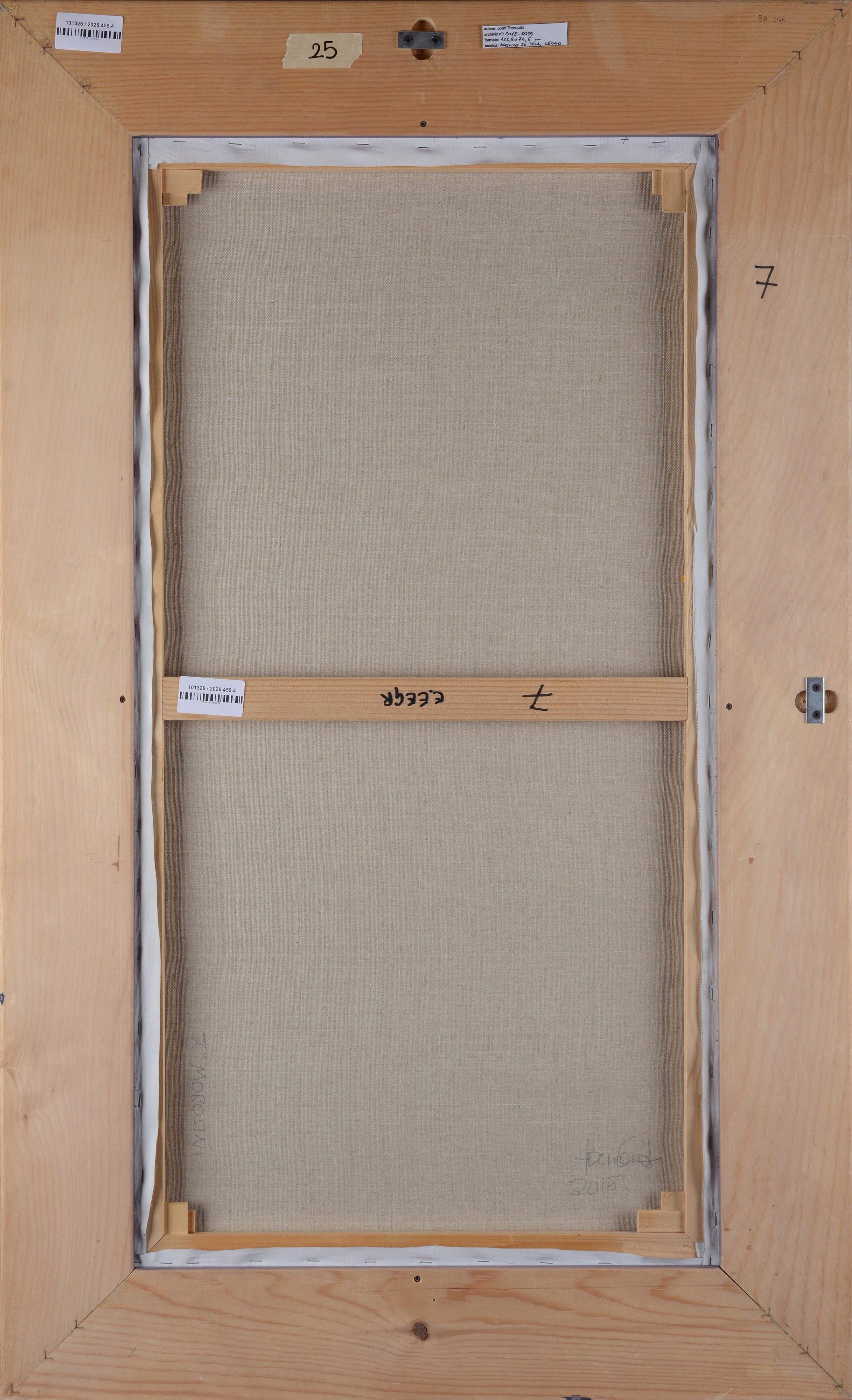 Jorrit Tornquist - Senza titolo (acrilico su tela), 2015