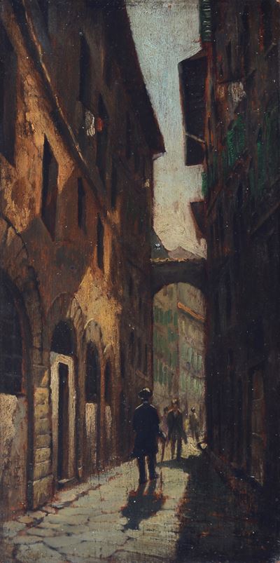 Scorcio di antico vicolo fiorentino