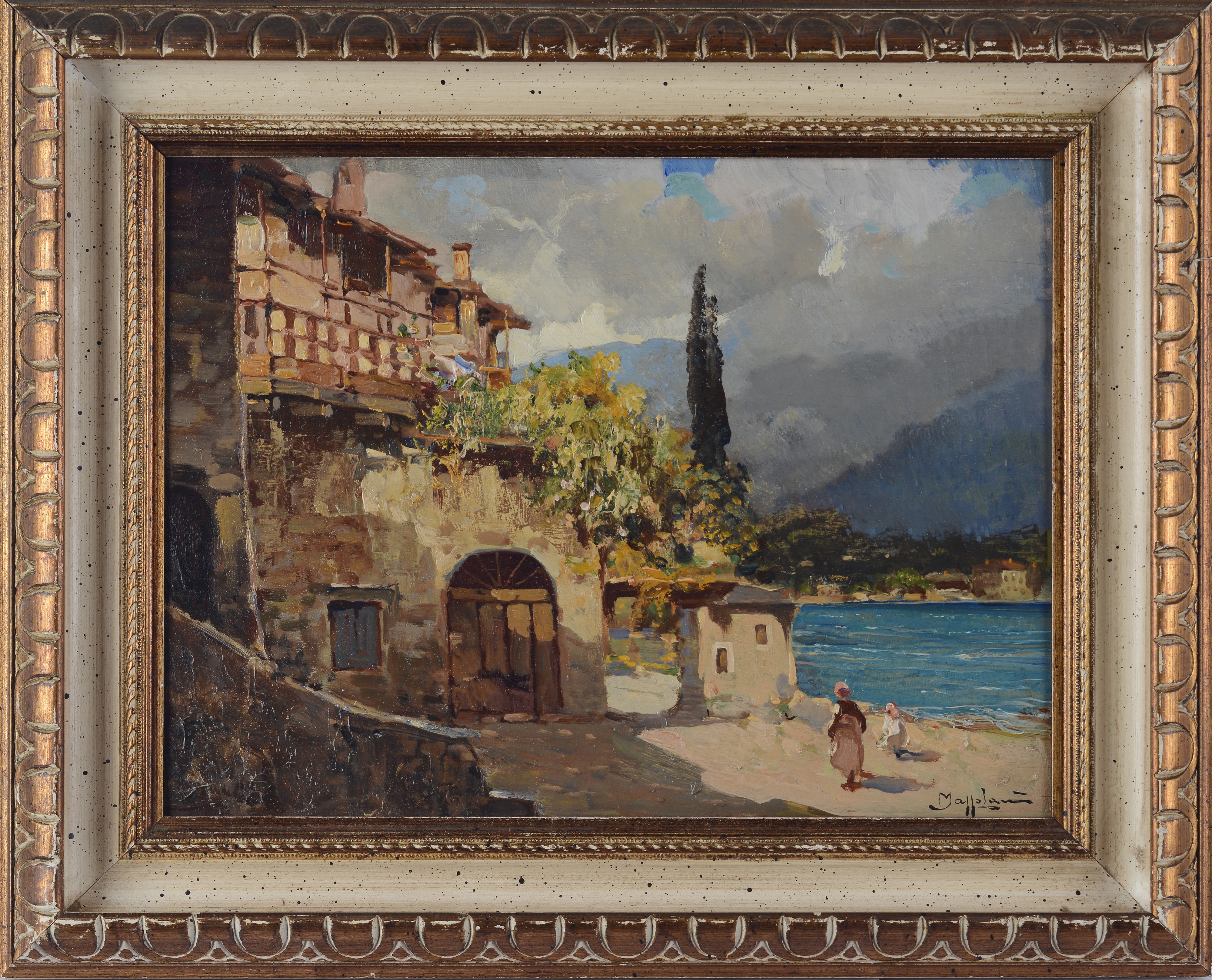 Bruto Mazzolani - Casolare lungo il fiume