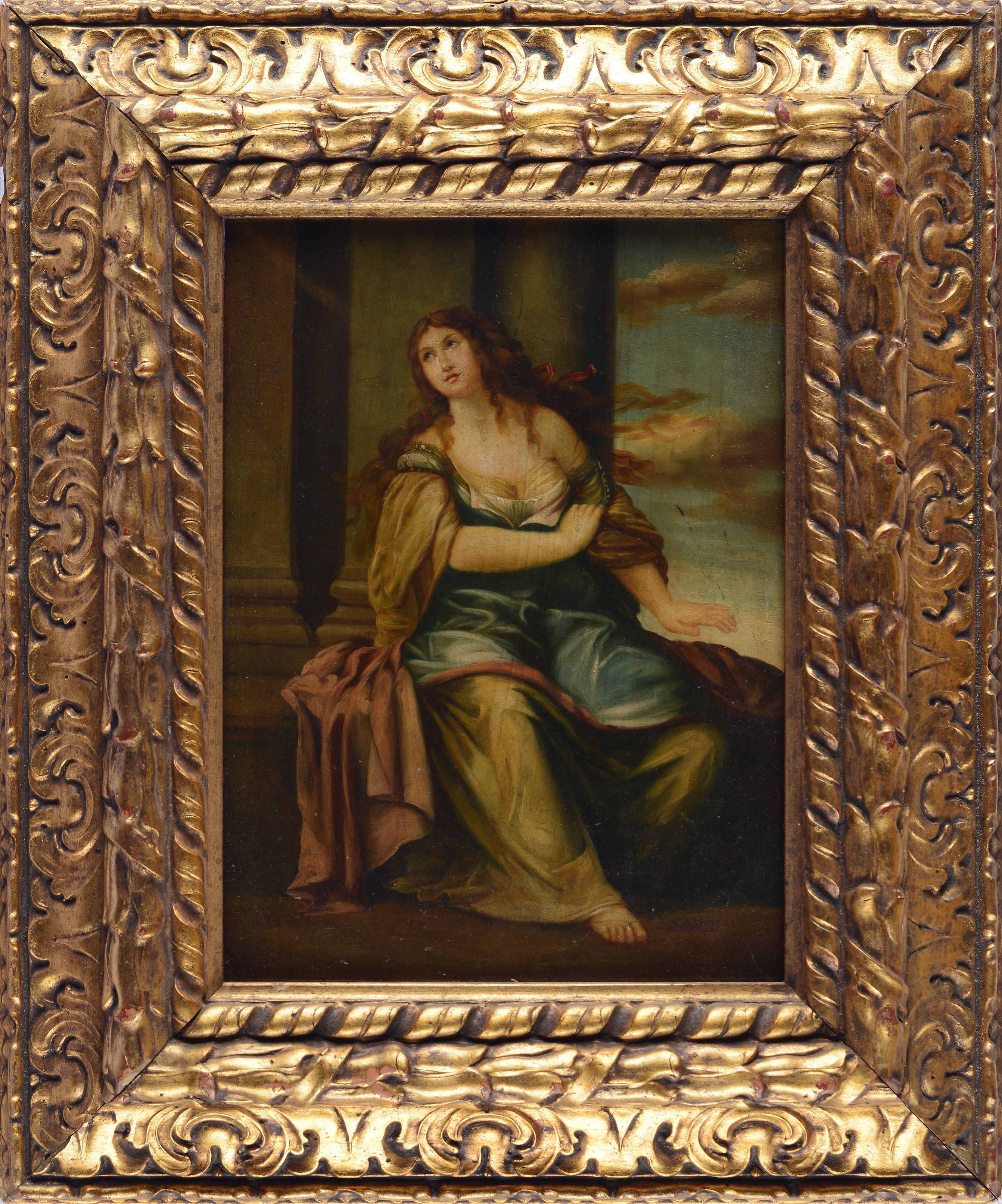 Anonimo, XVII - XVIII Sec. - Anonimo, Maddalena, olio su tavola