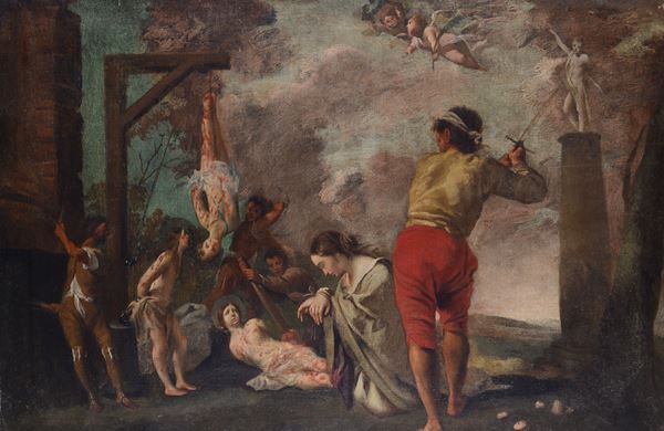 Scuola Veneta, XVII sec. - Martirio delle vergini