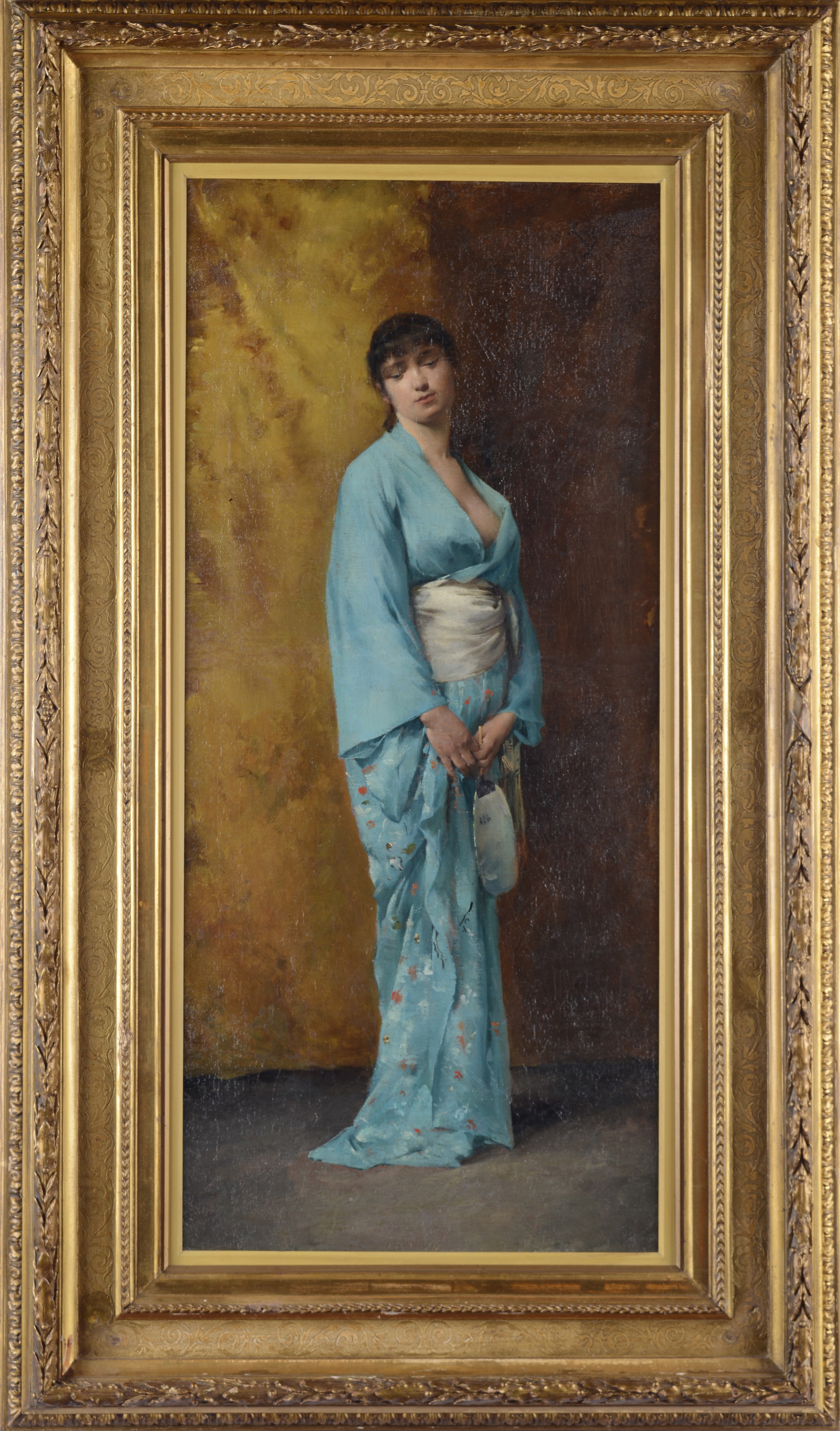 Jean Ulysse-roy - Donna in kimono azzurro