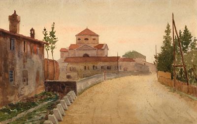 La strada verso la chiesa