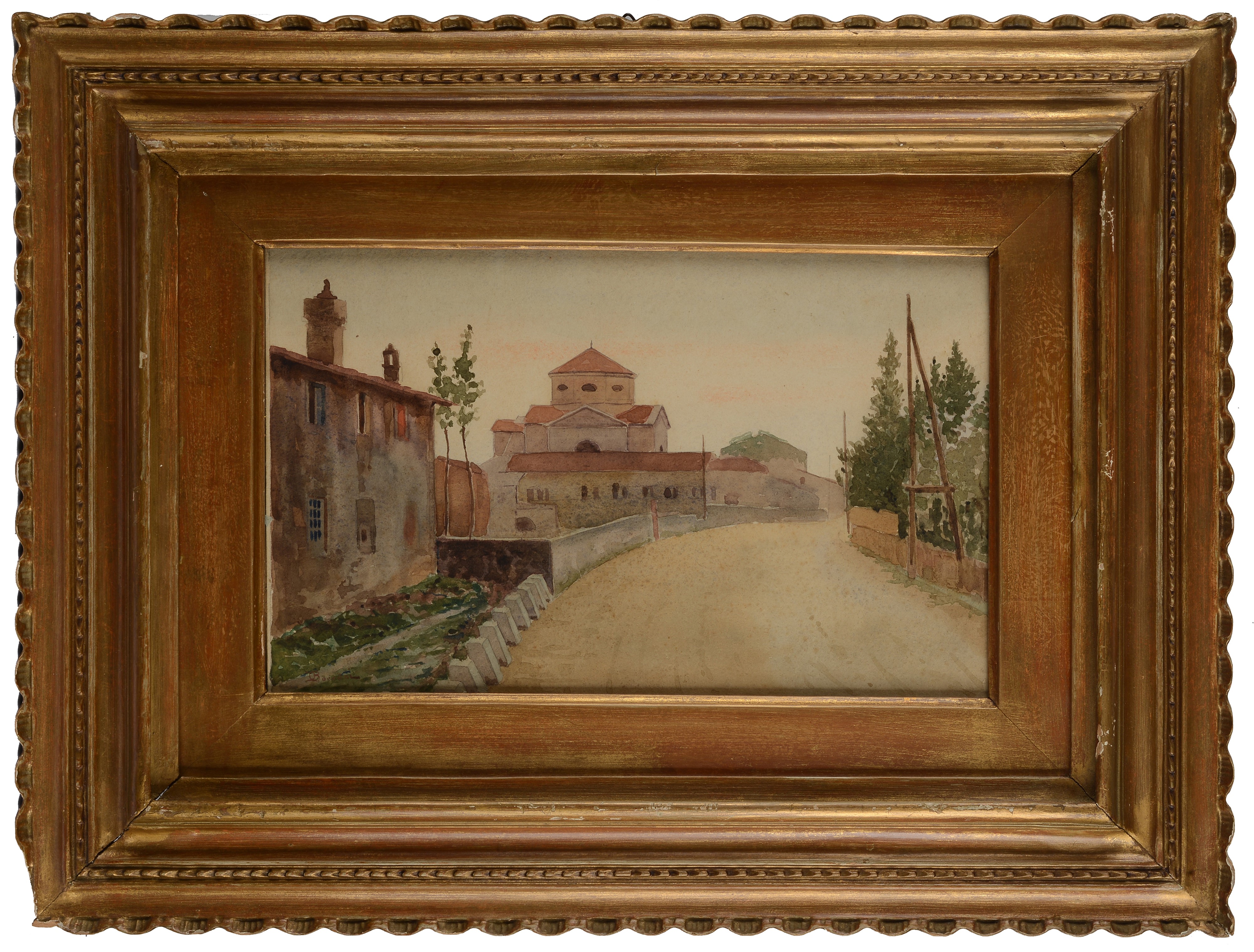 Odoardo Borrani - La strada verso la chiesa