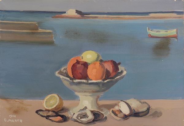 Giovanni March - Natura morta con frutta