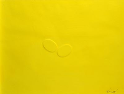 Due ovali gialli (calcografia, 2000)