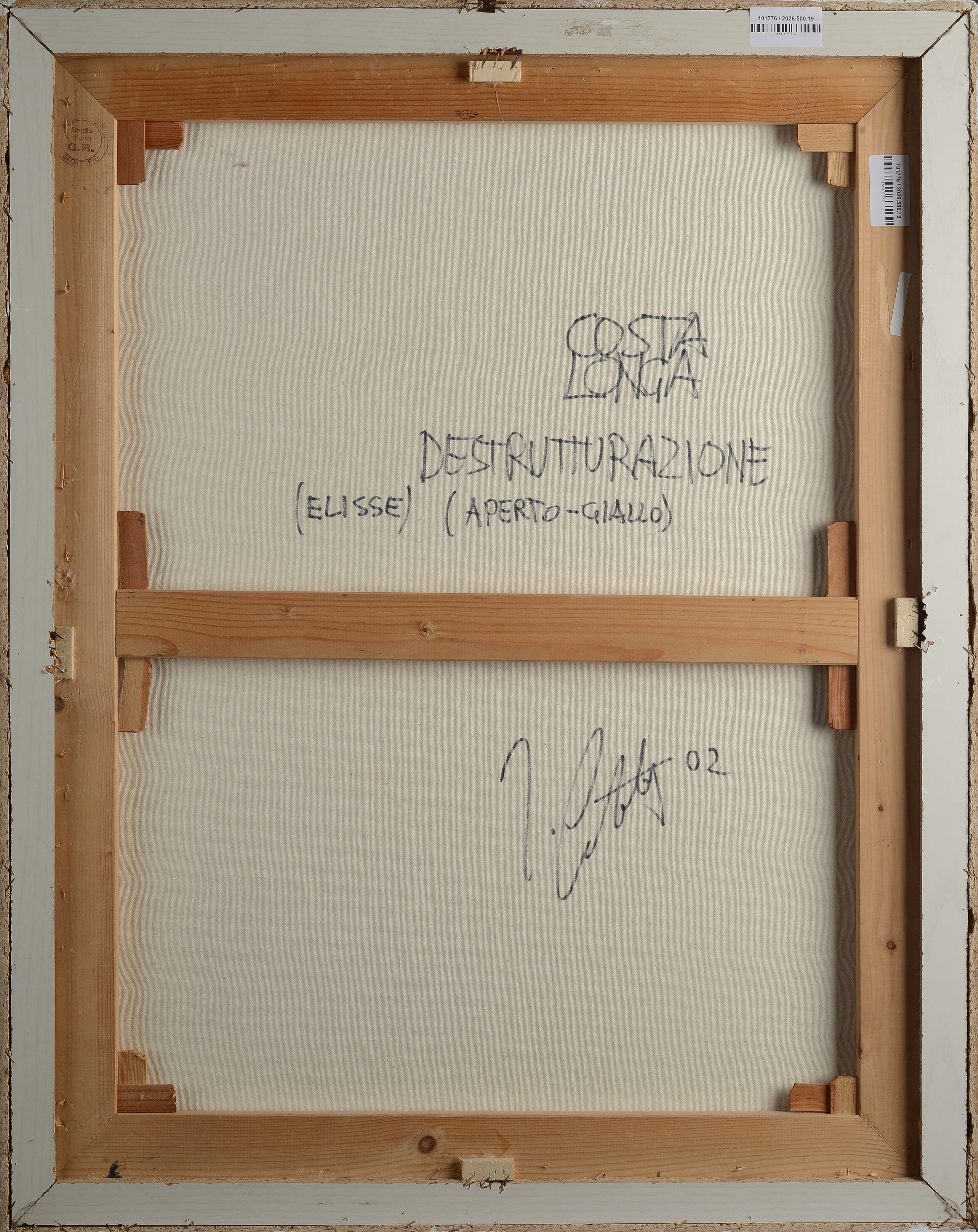 Franco Costalonga - Destrutturazione (Elisse) (Aperto-Giallo)