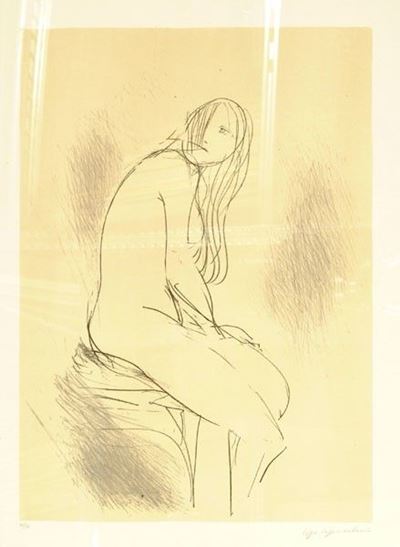 Nudo Seduto, 1977