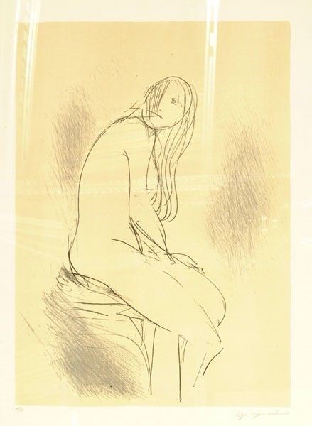 Ugo Capocchini - Nudo Seduto, 1977