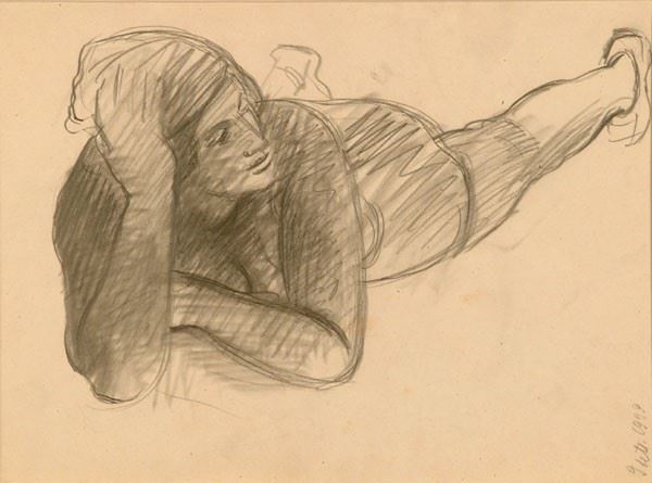 Achille Funi - Figura distesa, 1929