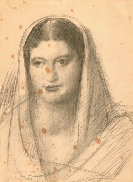 Achille Funi - Ritratto di donna, 1929