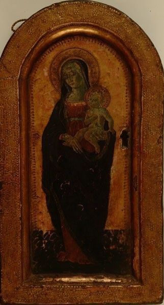 Anonimo, XIX Sec. - Madonna Col Bambino
