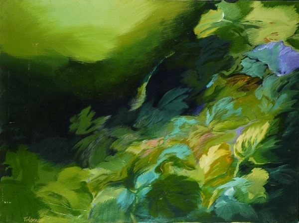Carla Tolomeo : Vegetation, 1974  - Oil painting on canvas - Auction CONTEMPORARY ART - Galleria Pananti Casa d'Aste