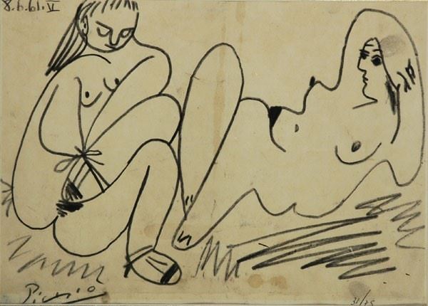 Pablo Picasso - Due nudi