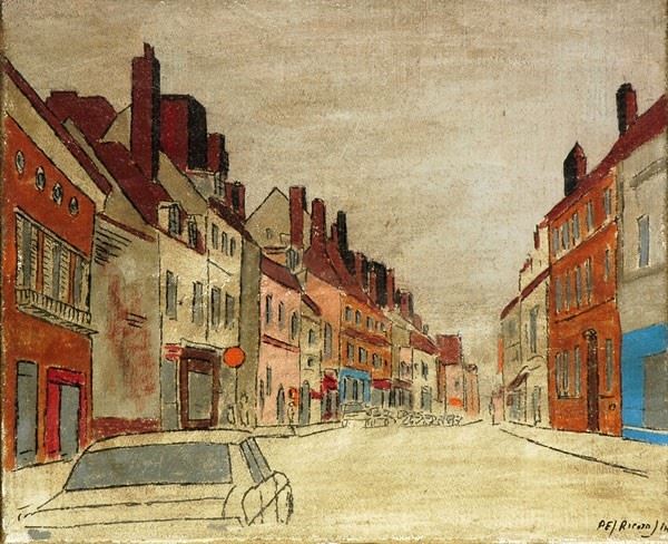 Anonimo, XX sec. : Auxerre  (1984)  - Oil painting on canvas - Auction AUTHORS OF XIX AND XX CENTURY - Galleria Pananti Casa d'Aste