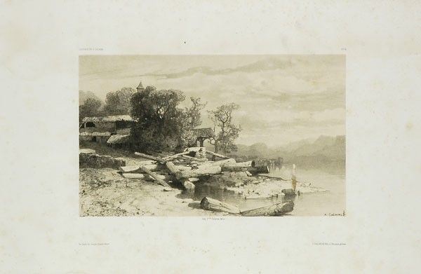 Alexandre Calame - Paesaggio Fluviale