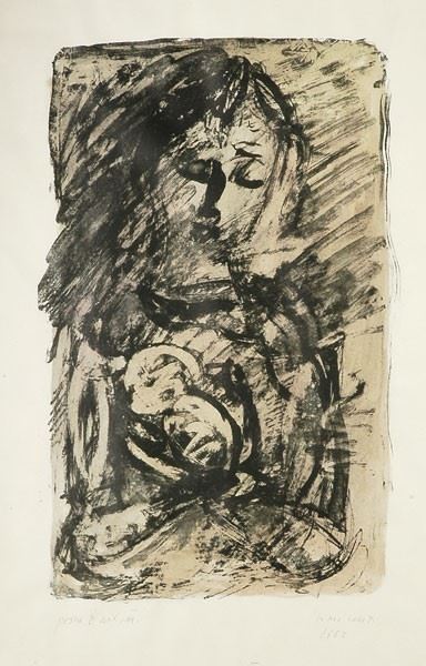 Primo Conti : Maternity  (1963)  - Lithography - Auction GRAPHICS, AND EDITIONS - Galleria Pananti Casa d'Aste