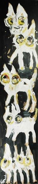 Silvio Loffredo : kittens  - Mixed technique on board - Auction MODERN AND CONTEMPORARY ART - III - Galleria Pananti Casa d'Aste