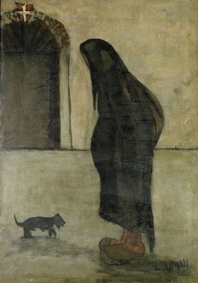 Figura con Cagnolino
