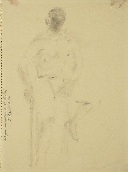 Filippo de Pisis - Uomo seduto