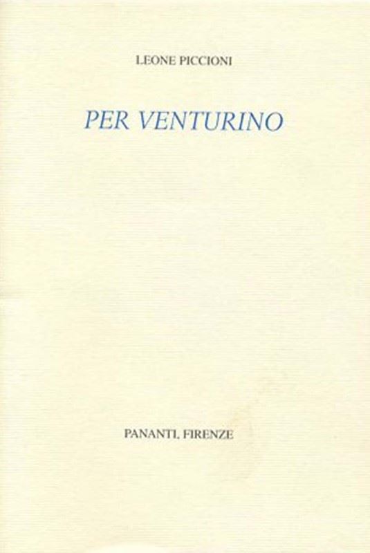 Leone Piccioni - Per Venturino
