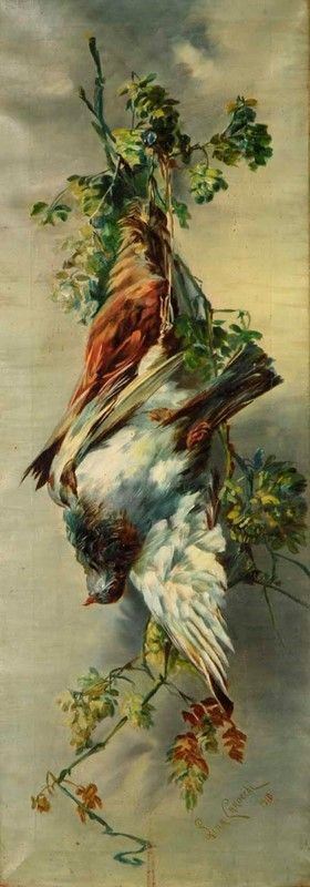 Lina Canocchi - Natura morta con volatili