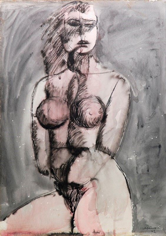 Bruno Cassinari - Nudo di donna