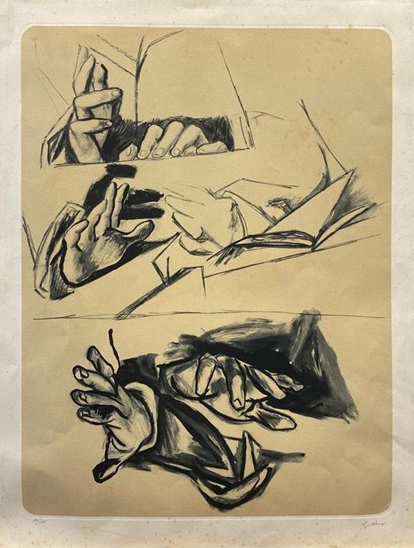 Renato Guttuso - Studio di mani