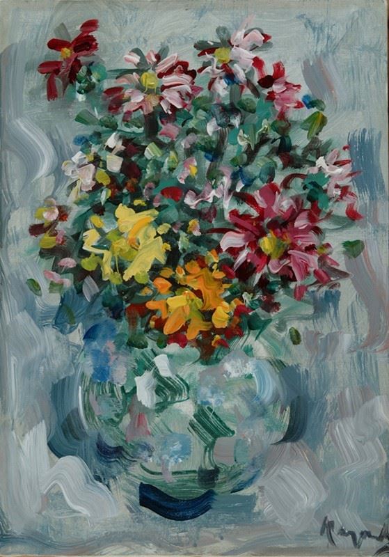 Enzo Pregno - Vaso con fiori