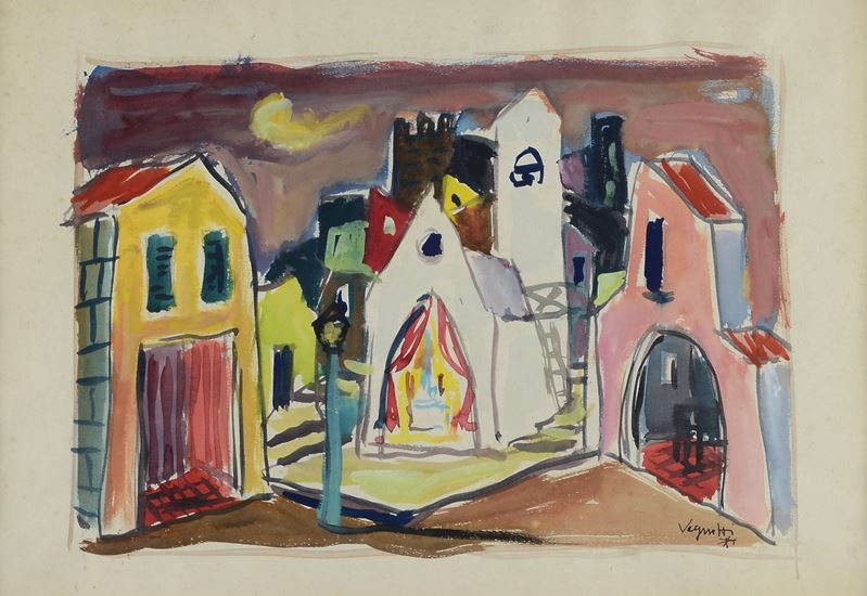 Gianni Vagnetti - Bozzetto per la Cavalleria Rusticana, Anni '40