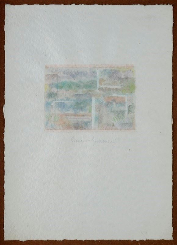 Riccardo Guarneri : Without title  - Watercolor on paper - Auction CONTEMPORARY ART - Galleria Pananti Casa d'Aste