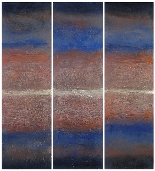 Shuhei Matsuyama : Shin-on (trittico)  - Tecnica mista su tavola - Auction Arte Moderna e Contemporanea Grafica ed Edizioni - Galleria Pananti Casa d'Aste
