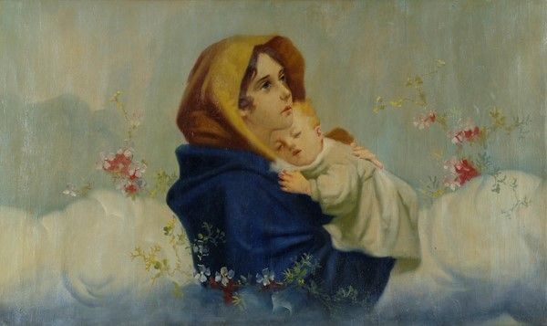 Anonimo, fine XIX sec. - Madonna con Bambino
