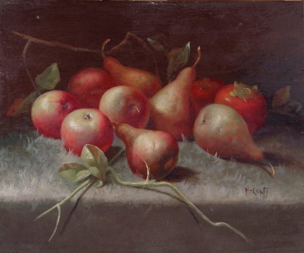N. Conte - Natura morta con frutta