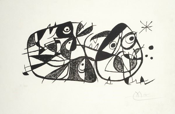 da Joan Mir&#242; : Composition  - Lithography - Auction GRAPHICS, AND EDITIONS - Galleria Pananti Casa d'Aste
