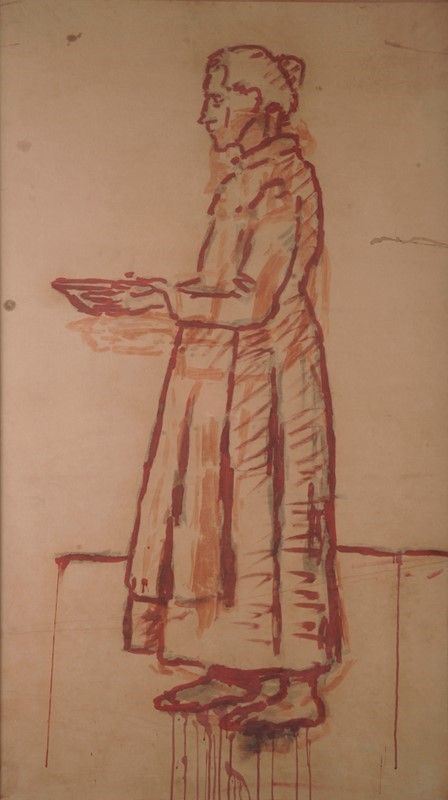 Ardengo Soffici - Studio per Donna Recante Piatto