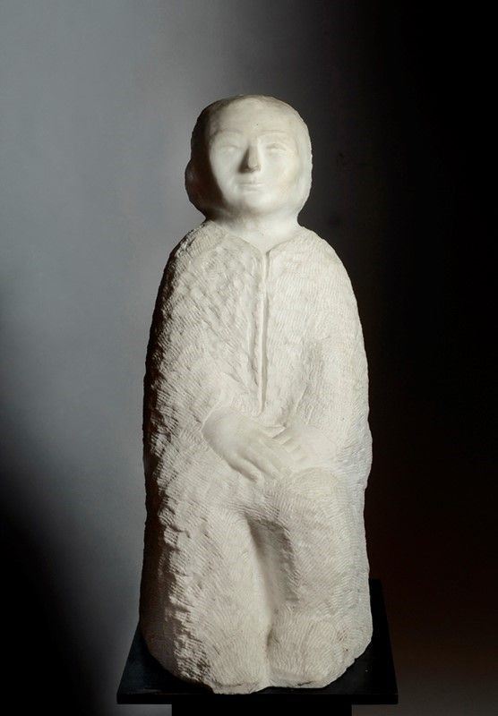 Venturino Venturi : Beppina seduta  - Marmo - Asta ASTA A TEMPO - Autori dell'800-900, Moderni e Contemporanei, Grafica ed Edizioni - I - Galleria Pananti Casa d'Aste
