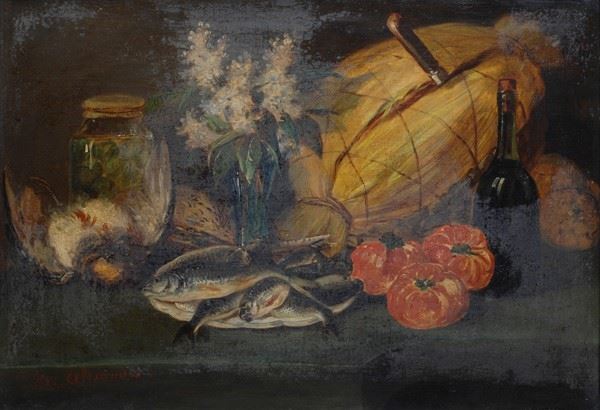 C. Alexandre : Natura morta  - Olio su tela - Auction ANTIQUARIATO - Galleria Pananti Casa d'Aste