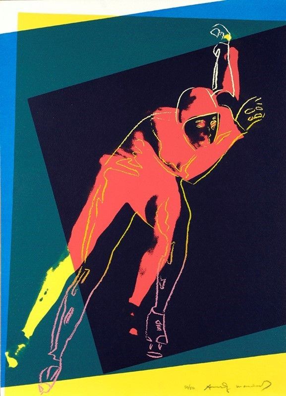 Andy Warhol : Speed Skater  (1983)  - Serigrafia - Asta Autori dell'800-900 - I - Galleria Pananti Casa d'Aste