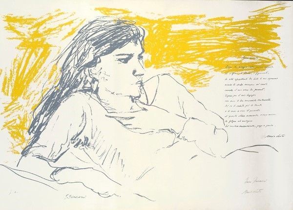 Enzo Faraoni : Frammento  - Serigrafia - Auction ASTA A TEMPO - Autori dell'800-900, Moderni e Contemporanei, Grafica ed Edizioni - I - Galleria Pananti Casa d'Aste