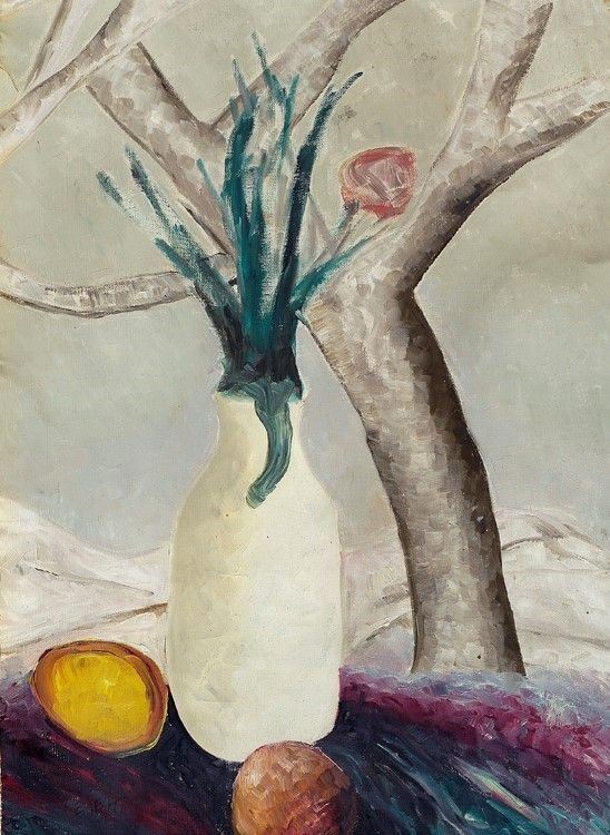 Giuseppe Cesetti : Natura morta  (anni 50'-60')  - Olio su tela - Asta Arte Moderna e Contemporanea Grafica ed Edizioni - Galleria Pananti Casa d'Aste