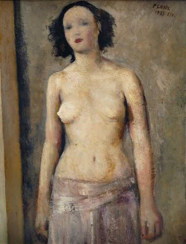 Primo Conti : La modellina  (1935)  - Olio su tela - Asta Arte Moderna e Contemporanea Grafica ed Edizioni - Galleria Pananti Casa d'Aste