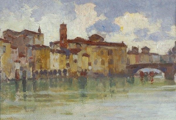 Anonimo, XX sec.,Romeo Borgognoni - Ponte Vecchio