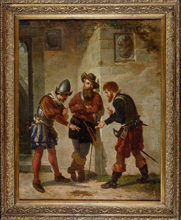 Anonimo, XIX sec. - Il gioco della morra